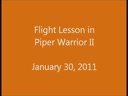 Flight Lesson in Piper Warrior II 2011-01-30